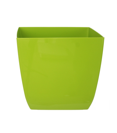 Pot plastique carré vert curvo