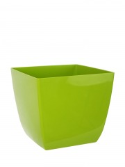 Pot plastique carré vert curvo
