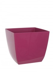 Pot plastique carré rose curvo