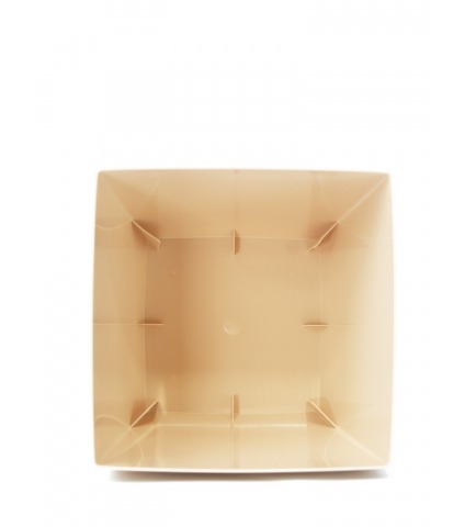 Pot plastique carré curvo pêche