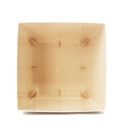 Pot plastique carré curvo pêche