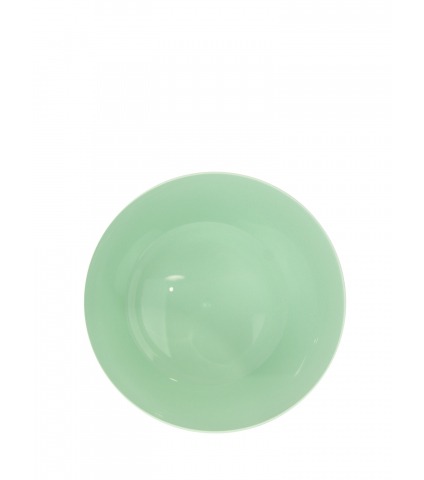 Pot rond en plastique vert clair