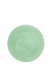 Pot rond en plastique vert clair