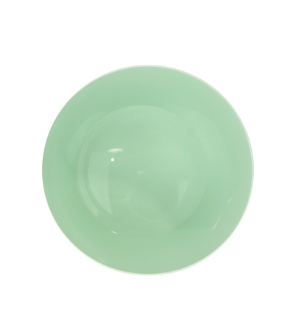 Pot rond en plastique vert clair