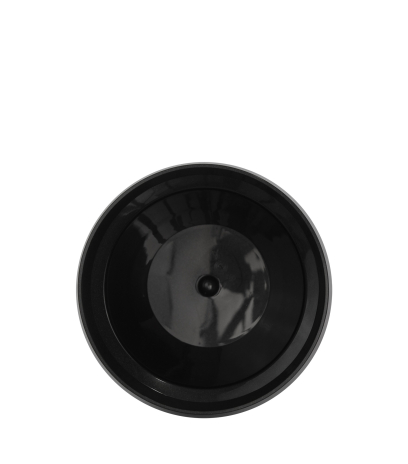 Pot plastique rond noir