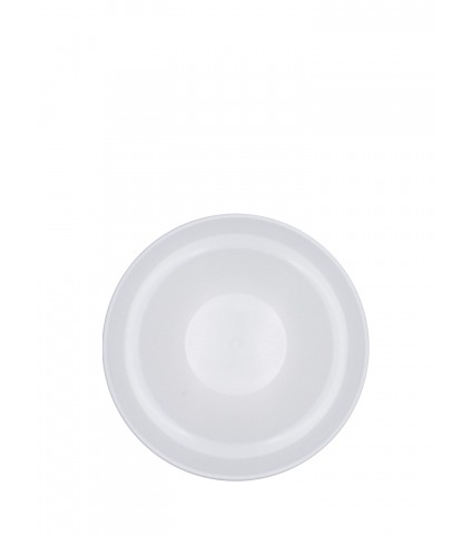 Pot plastique rond blanc