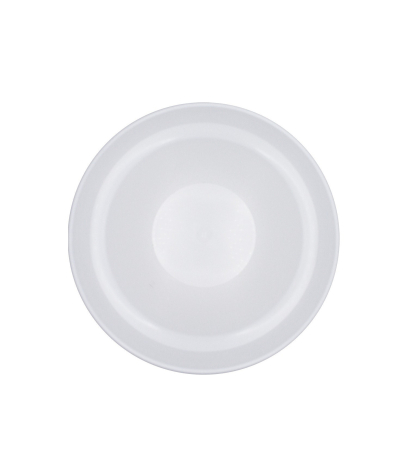 Pot plastique rond blanc