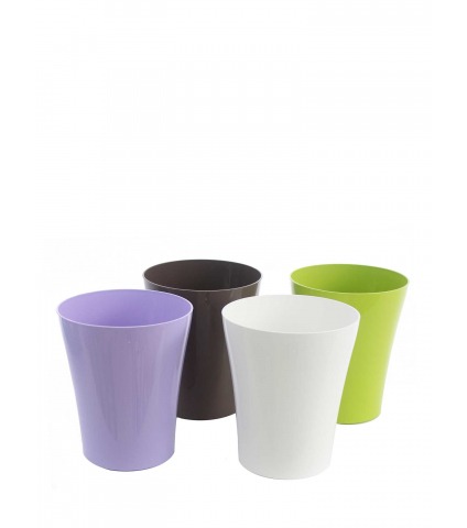 Cache-pot orchidée marron