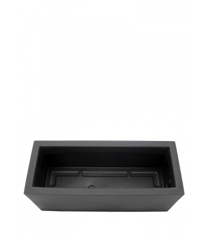 Grand bac plastique gris liscio