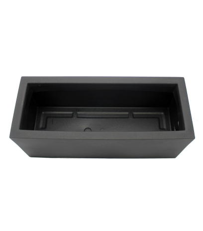 Grand bac plastique gris liscio