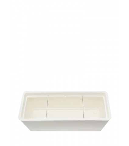 Grand bac rectangulaire plastique