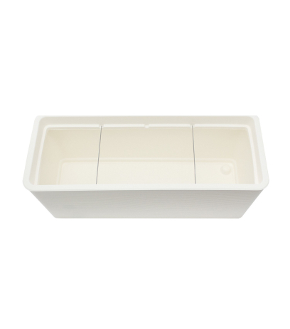 Grand bac rectangulaire plastique