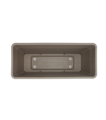 Jardinière rectangle gris taupe