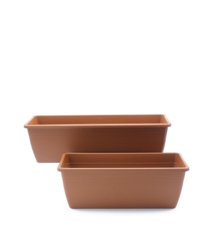 Jardinière rectangle terre cuite
