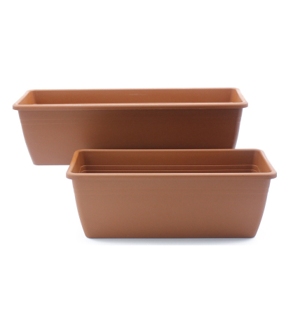 Jardinière rectangle terre cuite