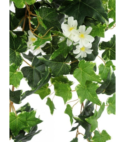 Lierre artificiel panaché fleuri