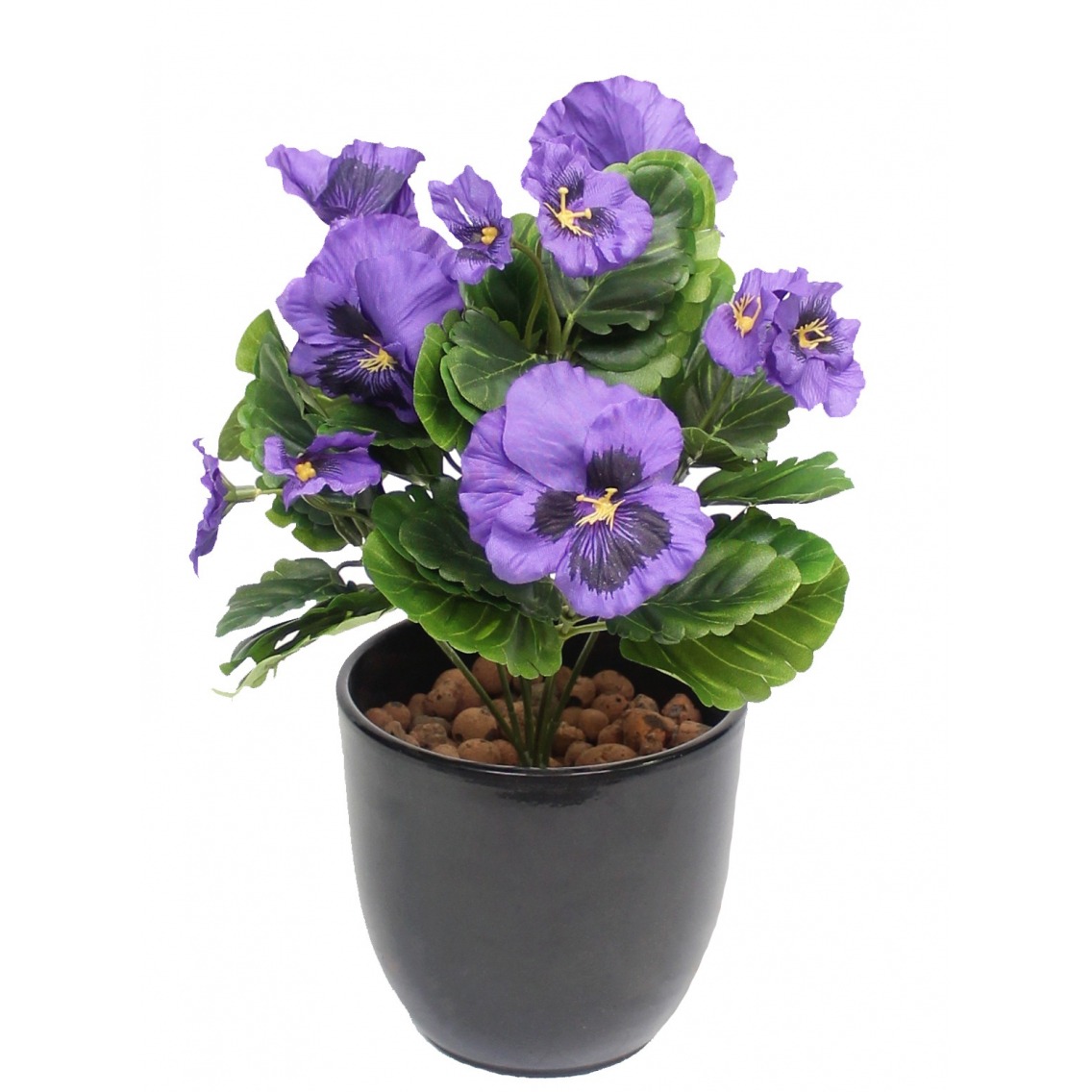 Fleur artificielle pensée violette 26 cm - Impatiens artificielles -  Artiplantes