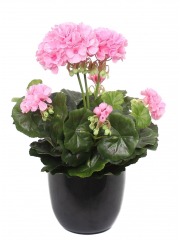 Géranium rose artificiel