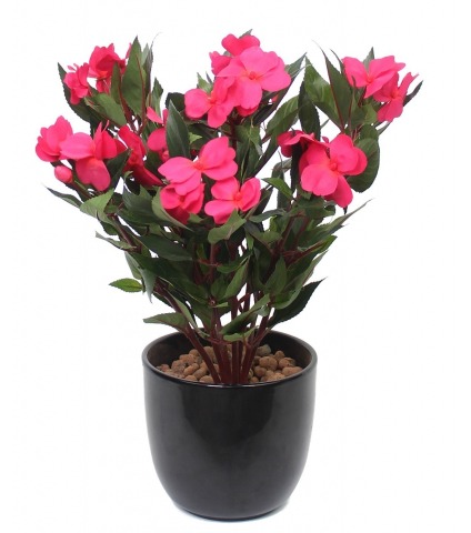 Impatiens artificiel fuchsia
