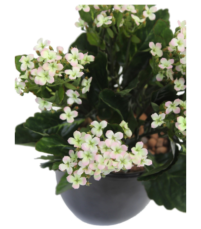 Kalanchoe artificiel rose clair