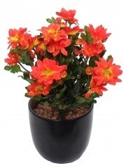 Chrysanthème artificiel rouge