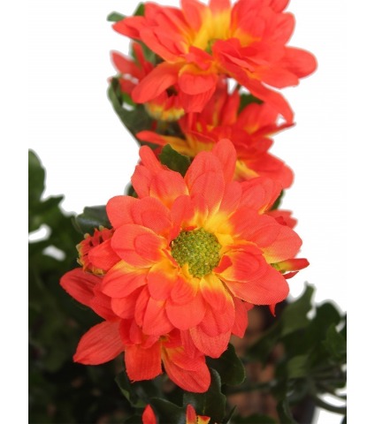 Chrysanthème artificiel rouge
