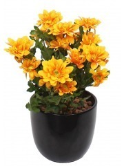 Chrysanthème artificiel jaune