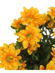 Chrysanthème artificiel jaune
