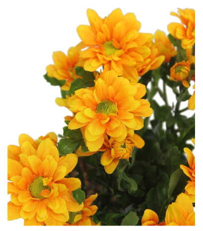 Chrysanthème artificiel jaune