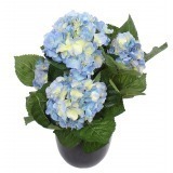 Hortensia artificiel bleu