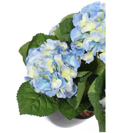 Hortensia artificiel bleu
