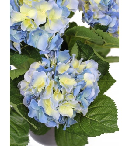 Hortensia artificiel bleu