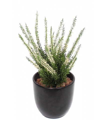 Petite bruyère artificielle blanche