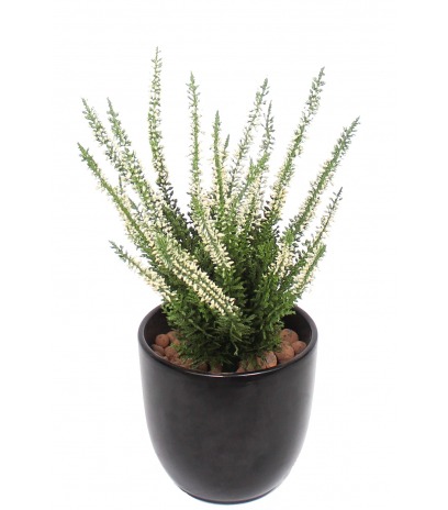 Petite bruyère artificielle blanche