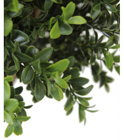 Buis tige artificiel deux boules