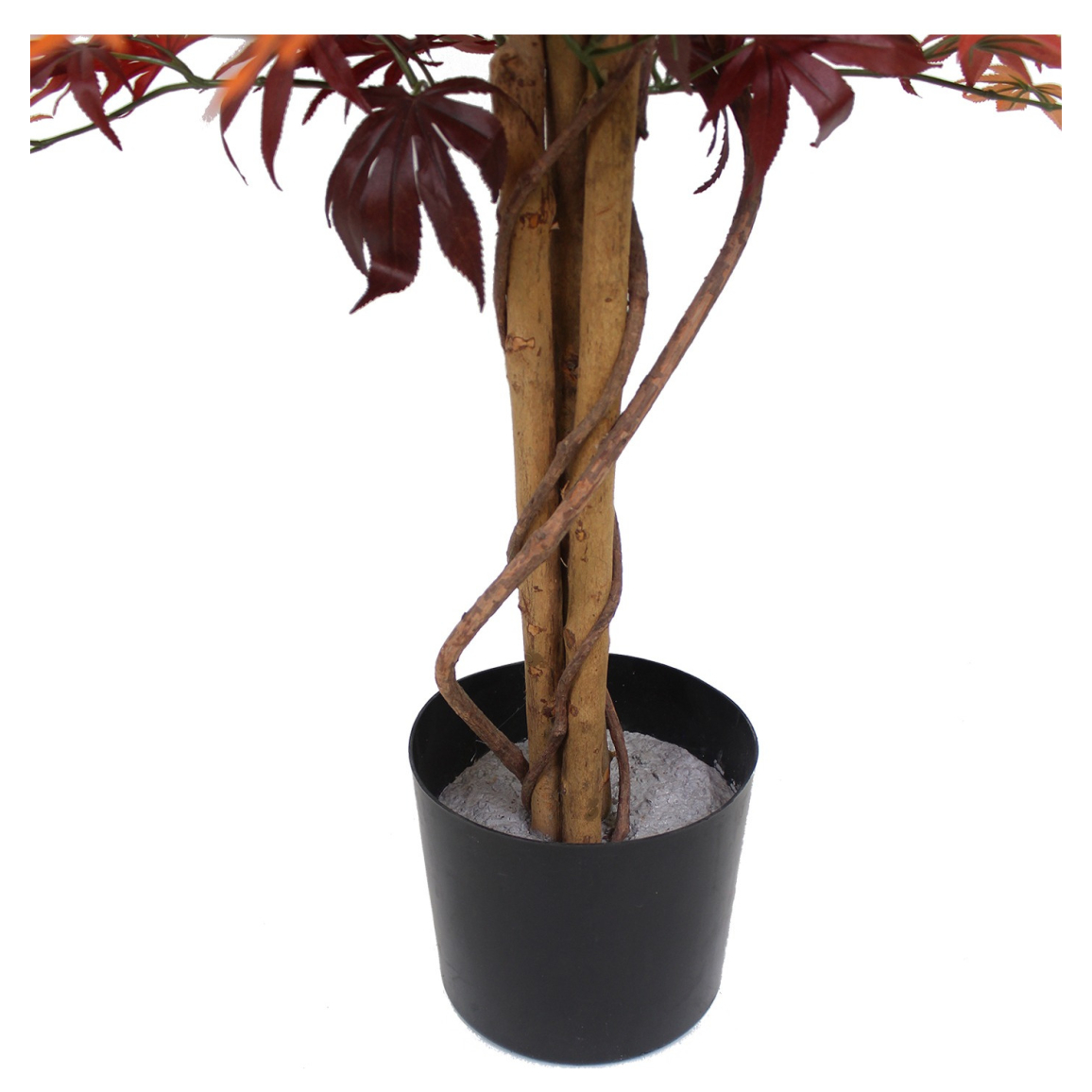 Érable Artificiel 180 Cm - Arbre D'Automne Réaliste En Pot, Feuilles Rouges - Décoration D'Intérieur
