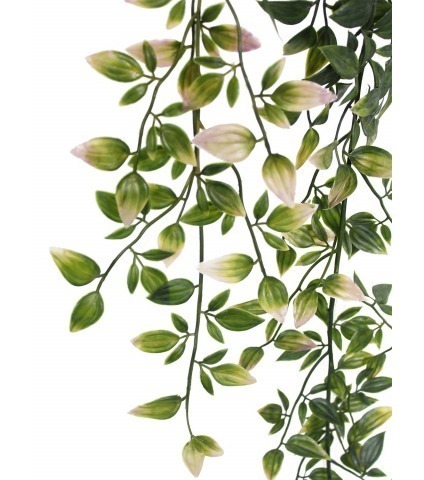 Chute de tradescantia artificiel vert et rose