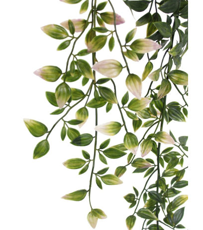 Chute de tradescantia artificiel vert et rose