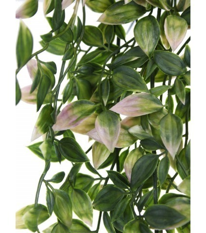 Chute de tradescantia artificiel vert et rose