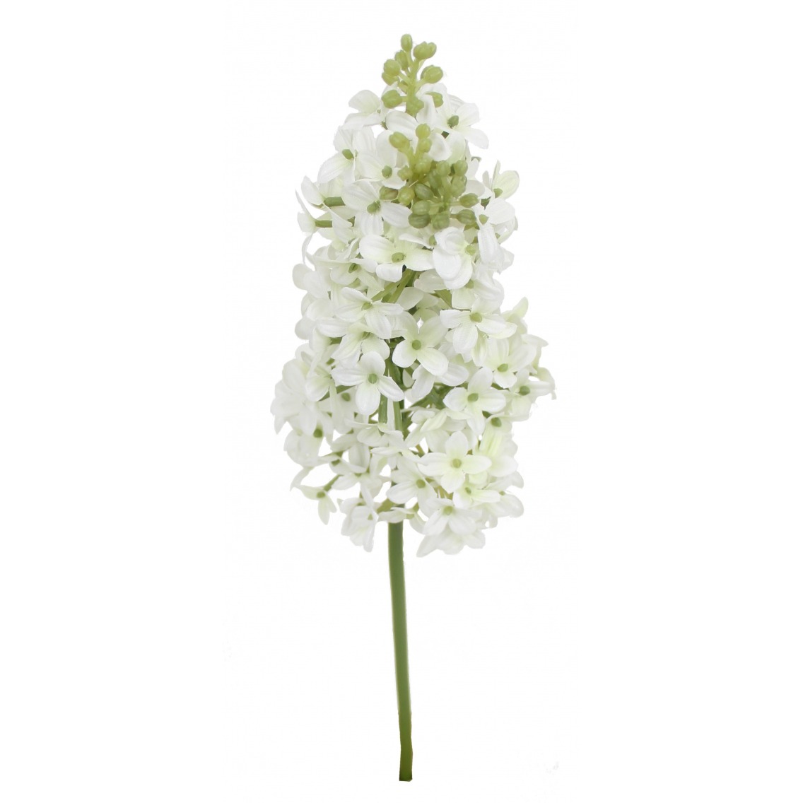 Lilas artificiel blanc 48 cm - Fleurs artificielles déco - Artiplantes