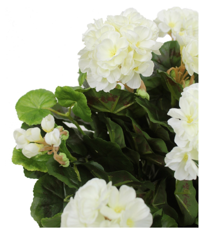 Géranium artificiel blanc