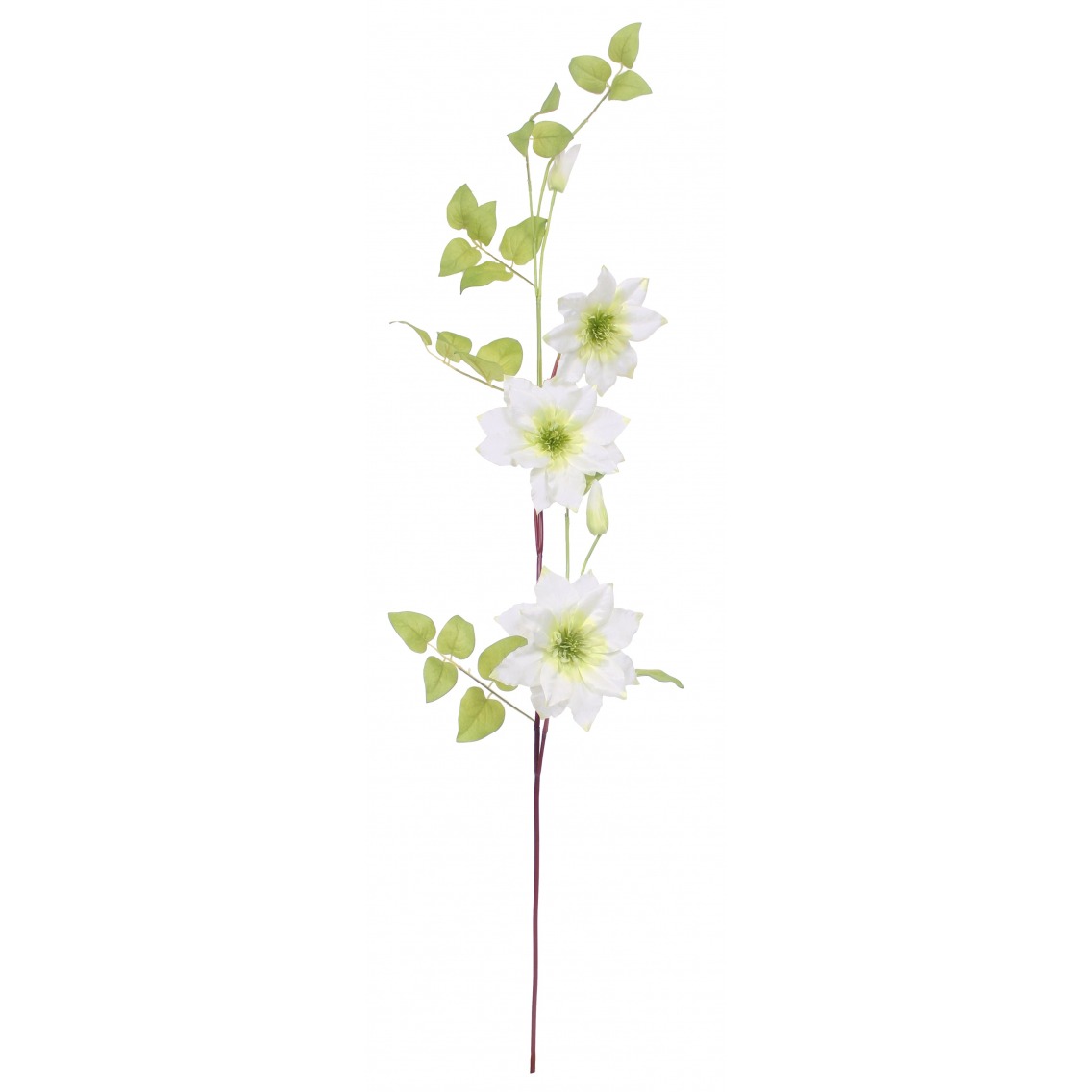Tige de clématite artificielle blanche 107 cm - Tiges de fleurs  artificielles - Artiplantes