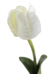 Tulipe artificielle blanche