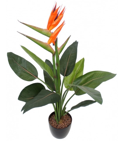 Strelitzia artificiel à trois fleurs