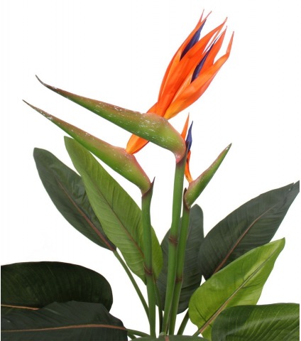 Strelitzia artificiel à trois fleurs