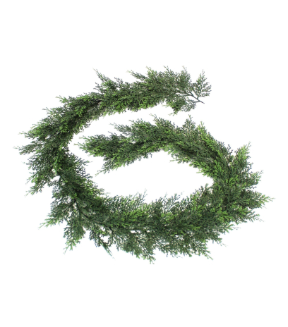 Guirlande de cyprès artificielle