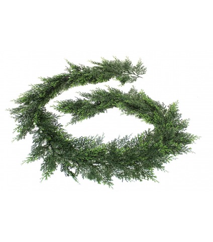 Guirlande de cyprès artificielle
