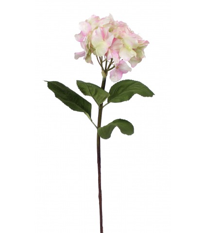 Tige d'hortensia artificielle rose
