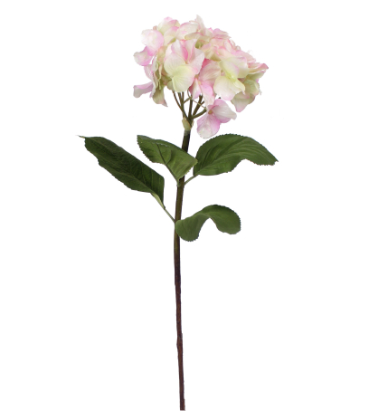 Tige d'hortensia artificielle rose
