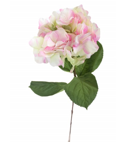 Tige d'hortensia artificielle rose